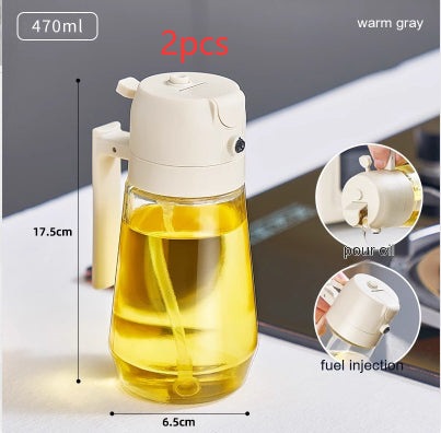 470ML glass oil sprayer and pourer for UAE