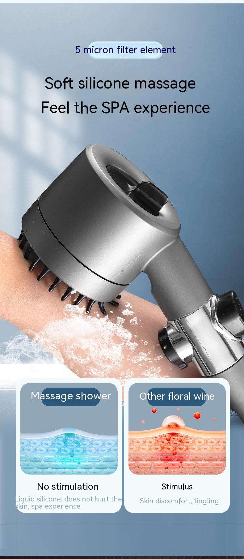 Filtered adjustable handheld shower head for UAE