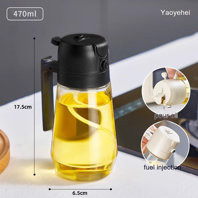 470ML glass oil sprayer and pourer for UAE