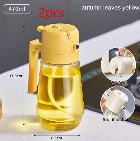 470ML glass oil sprayer and pourer for UAE