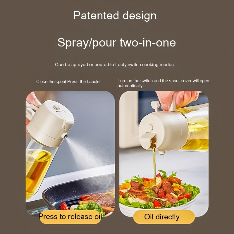 470ML glass oil sprayer and pourer for UAE