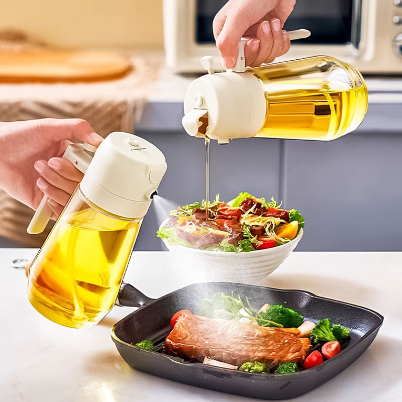 470ML glass oil sprayer and pourer for UAE